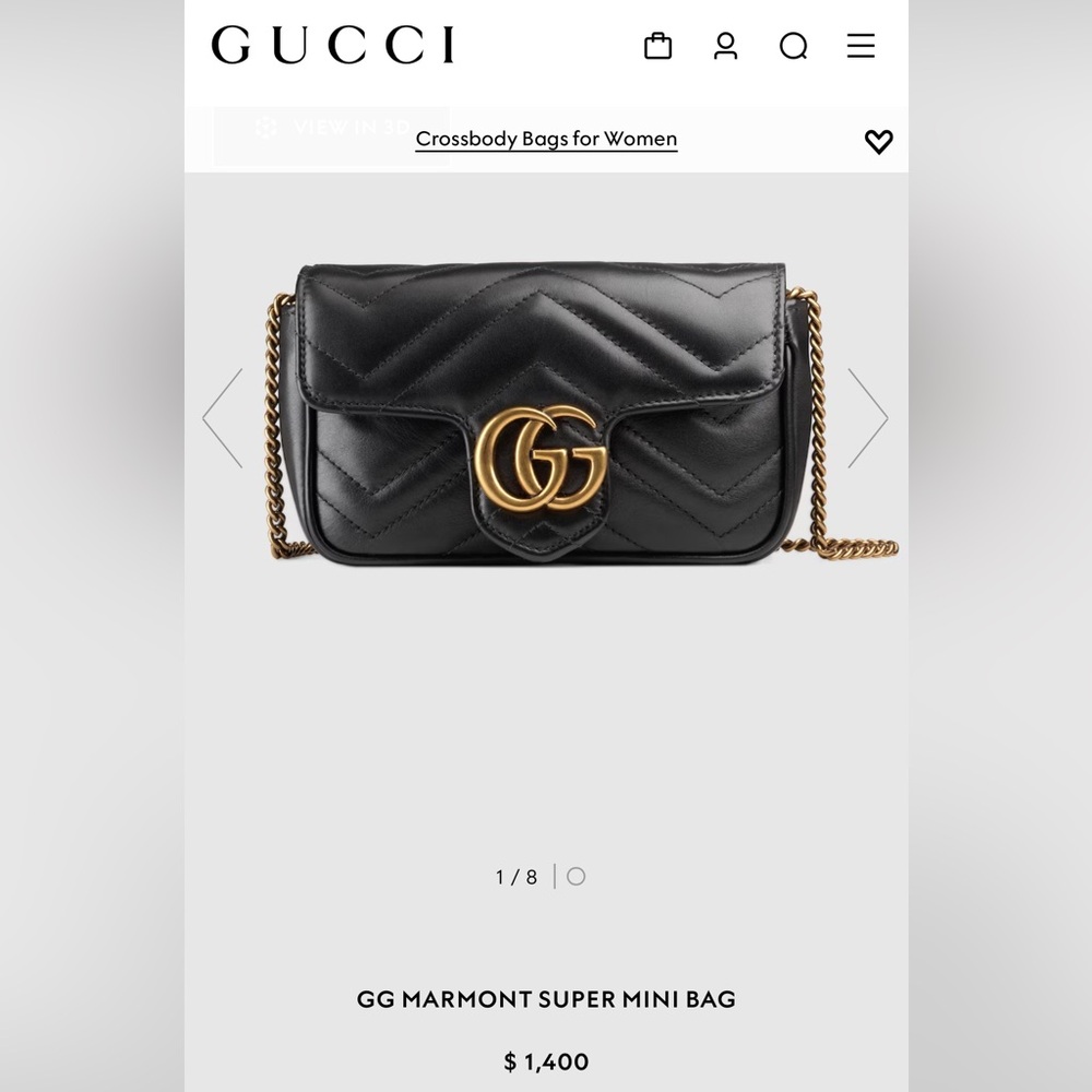 Gucci Marmont Super Mini Bag Purse - Picture 7 of 7